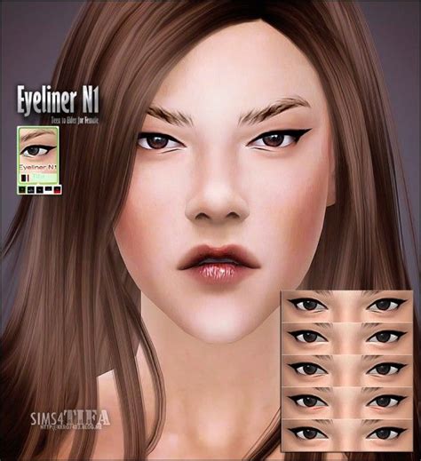 Tifa Sims Eyeliner V1 • Sims 4 Downloads