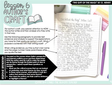 How To Teach Authors Craft In Middle School The Hungry Teacher