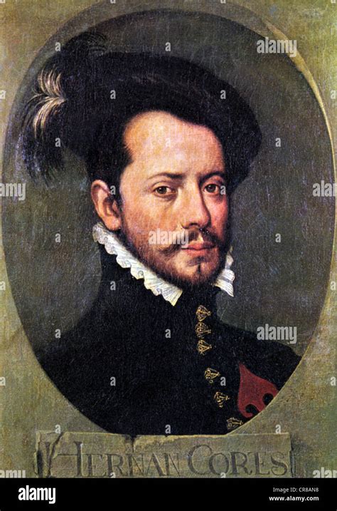 Cortes Hernan 1485 2121547 Spanish Conquistador Portrait Stock