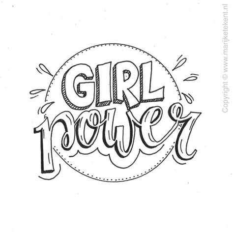 Girl Power Drawing Naamaui