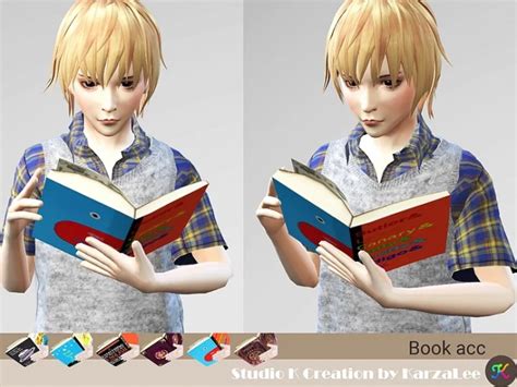 Reading A Book Pose And Book Acc Child At Studio K Creation Sims 4
