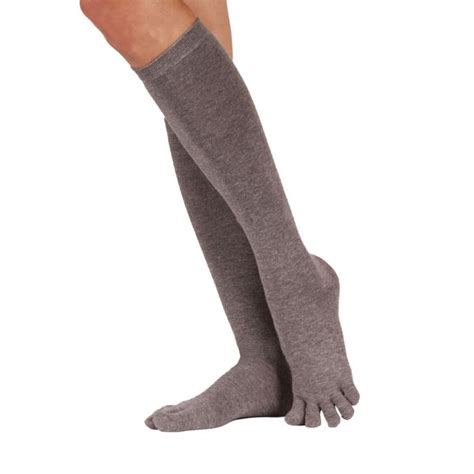 Toetoe® Socks Knee High Toe Socks Grey Unisize