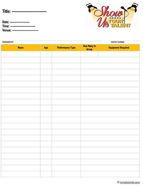 40 Free Printable Sign In Sheet Templates Word Excel Pdf