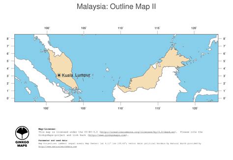 Map Malaysia Ginkgomaps Continent Asia Region Malaysia
