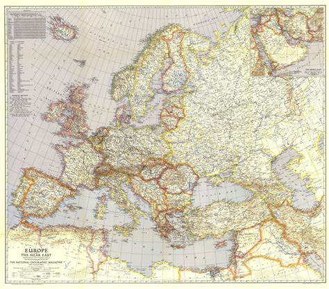 Europe And The Near East The National Geographic Magazine