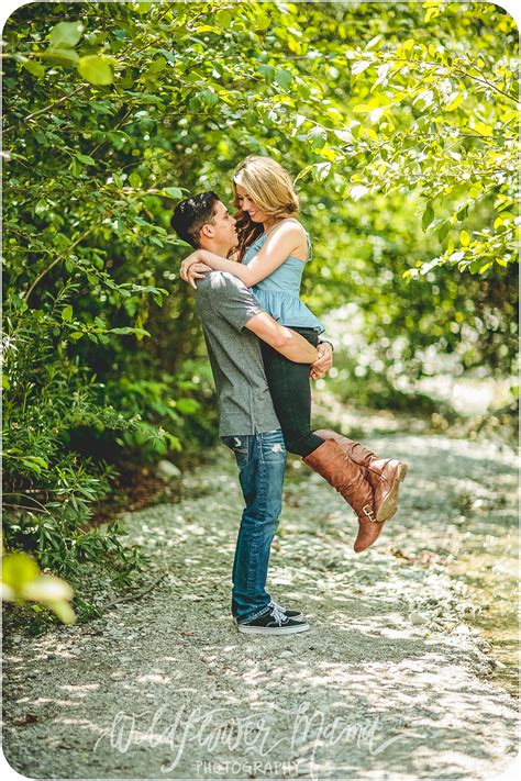 Engagement Photography Outdoor Engagement Photos Nature Wildflower