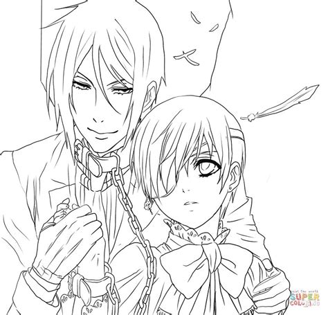 Black Butler Coloring Pages Coloring Pages