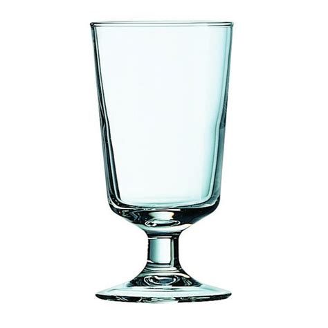 Cardinal Arcoroc Excalibur Fully Tempered Footed Hi Ball Glass 8 Oz Clear 36 Case Walmart