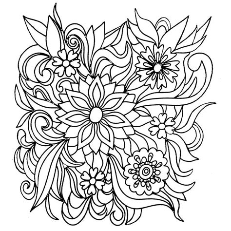 Grab these 10 floral adult coloring pages and get take a these were all scanned from a vintage coloring book in my collection. Пин на доске Cool Coloring Pages