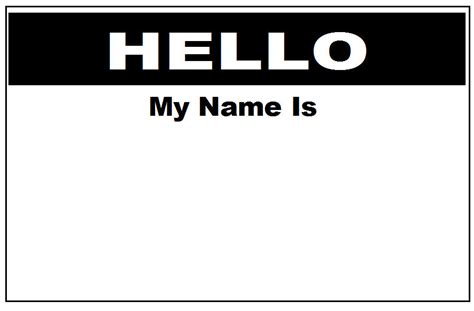 Hello My Name Is Name Tags Labels Badges Stickers Peel Stick Adhesive
