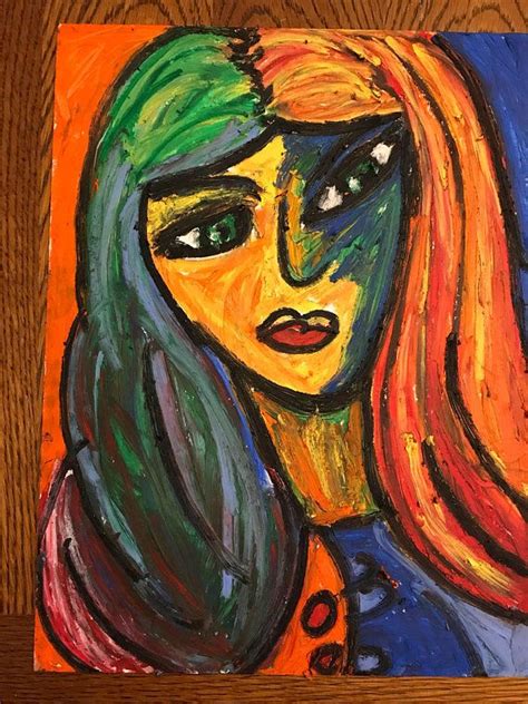 The Young Lady Modern Art Abstract Portrait Art Abstract Faces