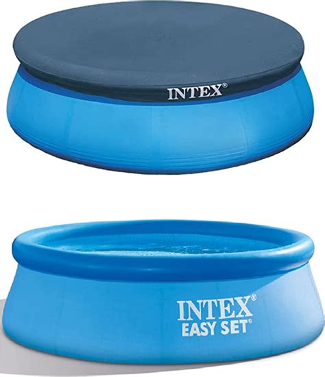 Intex Easy Set 8 Foot X 30 Inch Inflatable Round Above Ground Outdoor Backyard