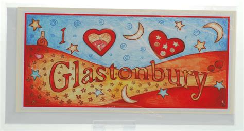 I Love Glastonbury Card Happy Art Happy Glastonbury Crystals And Gems