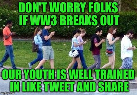 Kids Cell Phone Zombie Walk Latest Memes Imgflip