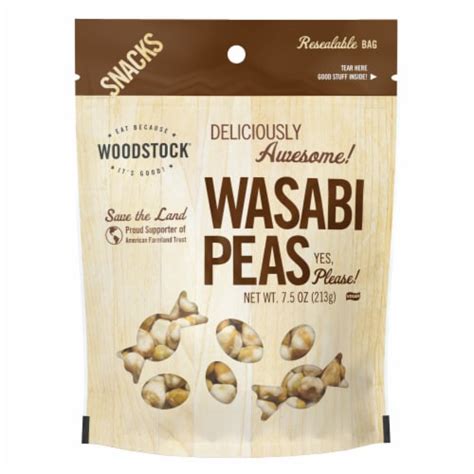 Woodstock Farms Natural Wasabi Peas 8 Oz Qfc