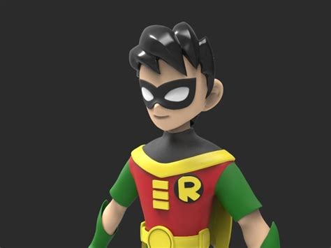 Teen Titans Robin 3d Model Cgtrader