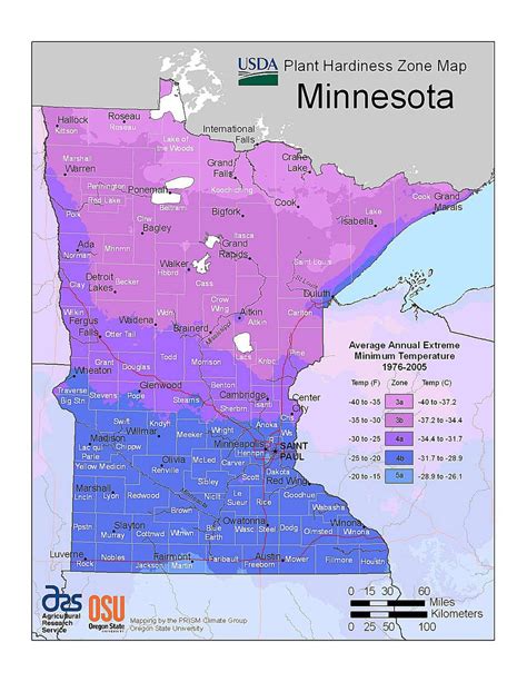 State Maps Of Usda Plant Hardiness Zones