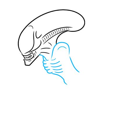 How To Draw A Xenomorph Alien Really Easy Drawing Tutorial