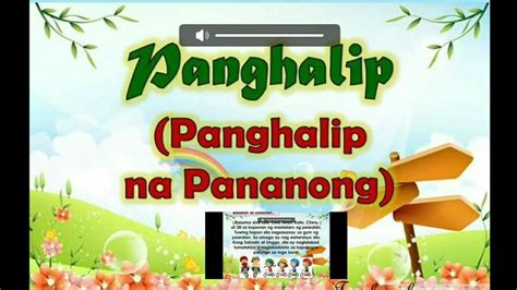 Panghalip Na Pananong Youtube