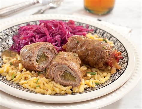 german beef rouladen with bavarian red cabbage market of choice