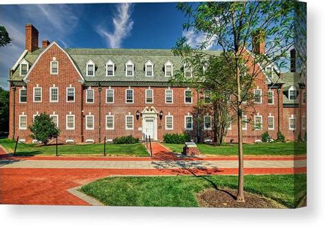 Cannon Hall University Of Delaware Canvas Print Canvas Art By