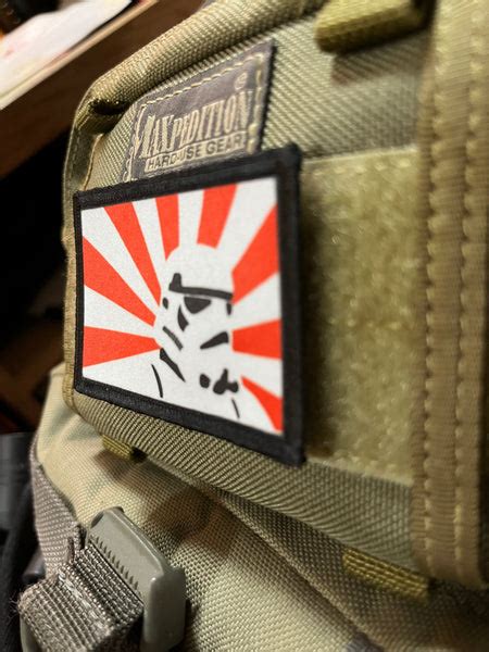 Star Wars Rising Sun Stormtrooper Morale Patch Custom Velcro Morale