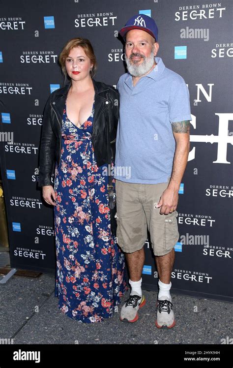 Amber Tamblyn And David Cross Attending The Derren Brown Secret Broadway Opening Night Arrivals