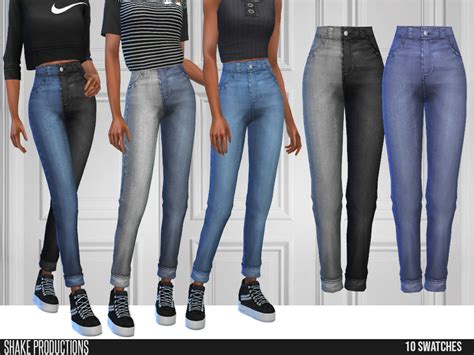 High Waisted Jeans Found In Tsr Category Sims 4 Female Everyday