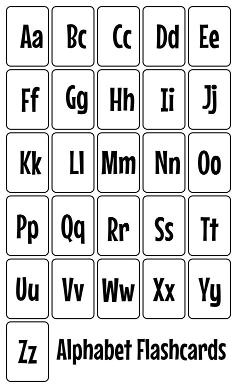 10 Sets Of Printable Alphabet Flashcards Alphabet Pri