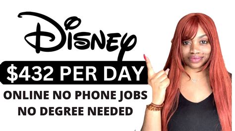 Hiring Now Work From Home Remote Jobs Wdisney No Phone No Degree ⬆️