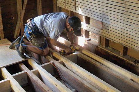 Trying to decide whether to sell your house as is or invest in repairs? New Joists for an Old Floor | JLC Online | Framing ...