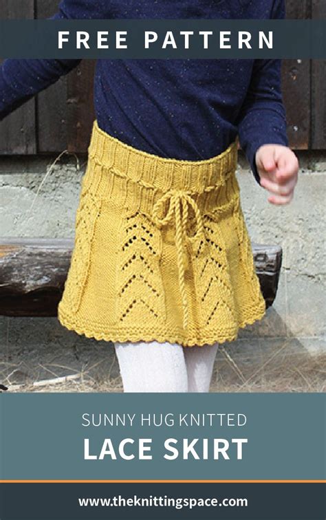 Sunny Hug Knitted Lace Skirt Free Knitting Pattern Lace Knitting