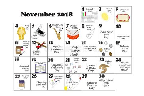 Public Holiday November 2018 Publicnational Holiday Calendar 2018