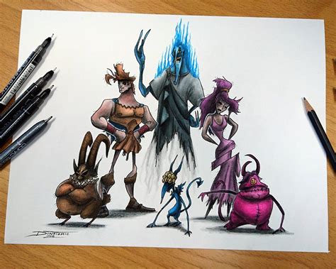 Creepyfied Hercules And Gang By Atomiccircus On Deviantart