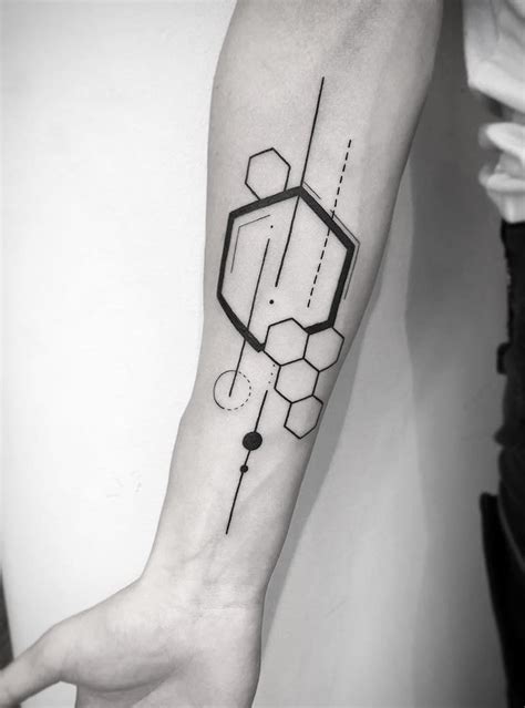 30 Great Hexagon Tattoos To Inspire You Hexagon Tattoo Ink Tattoo