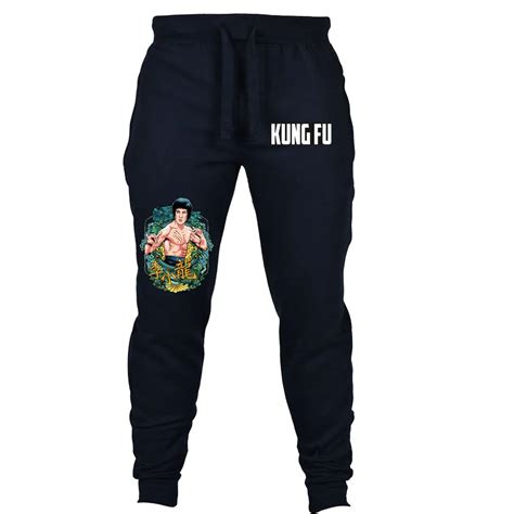 Chinese Kung Fu Star Bruce Lee Pants Cospaly Carroon Pants Joggers