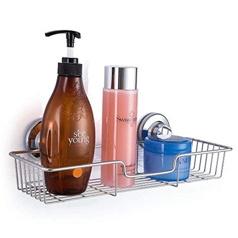 Sanno Suction Cup Shower Caddy With Hookspowerful Suction Cup Bathroom