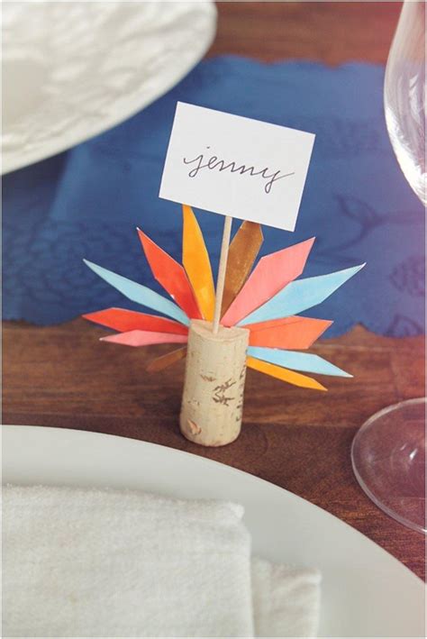 20 Lovely Last Minute Diy Thanksgiving Place Cards