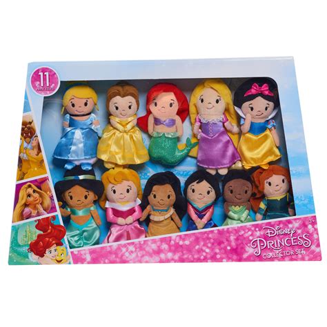 Disney Princess Stylized Collectible Plush Super Pack 11 Stuffed Dolls