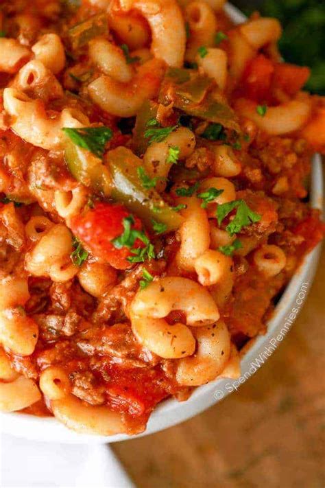 Easy Goulash Recipe One Pan Spend With Pennies