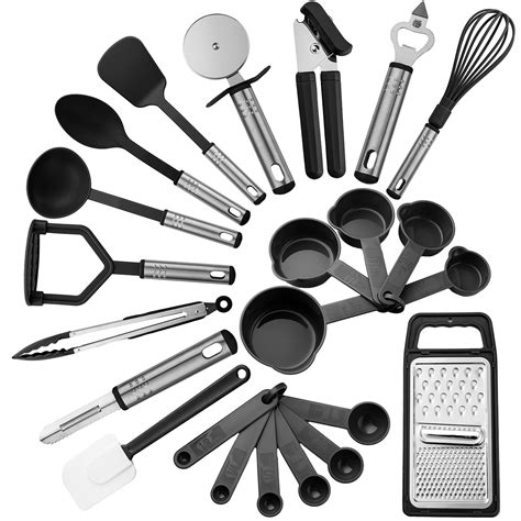 Buy Lux Decor Collection 23 Piece Kitchen Utensils Set Nylon And