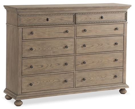 Cut (2) shelves out of 3/4 plywood, 21 3/4 x 22 5/8. Langham 10-Drawer Dresser - Natural | Value City Furniture ...