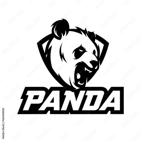 Panda Vector Logo Illustration Stock Vector Adobe Stock