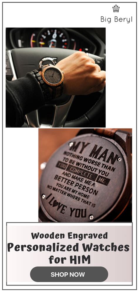 Maybe you would like to learn more about one of these? Wooden Engraved Personalized Watch For Men | Surprise ...