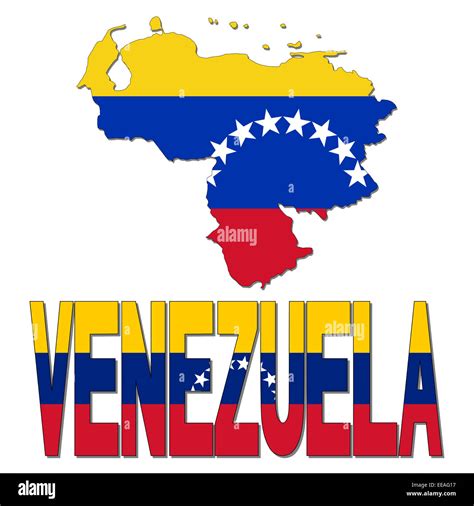 Mapa De Venezuela Bandera Y Ilustraci N De Texto Fotograf A De Stock Alamy
