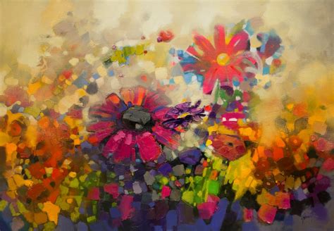 Flourish Abstract Painting Paintings Of Flowers Scott Naismith