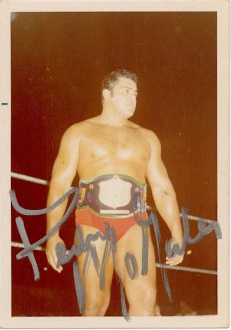 F Heavyweight Wrestling Champion Pedro Morales Signed Vintage Original Photo Ring Memorabilia