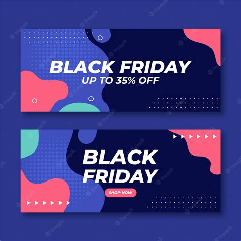 Premium Vector Black Friday Banners In Flat Design