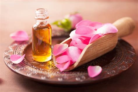 Rose Flower And Essential Oil Spa And Aromatherapy Stock Image Image Of Herb Purity 44391539