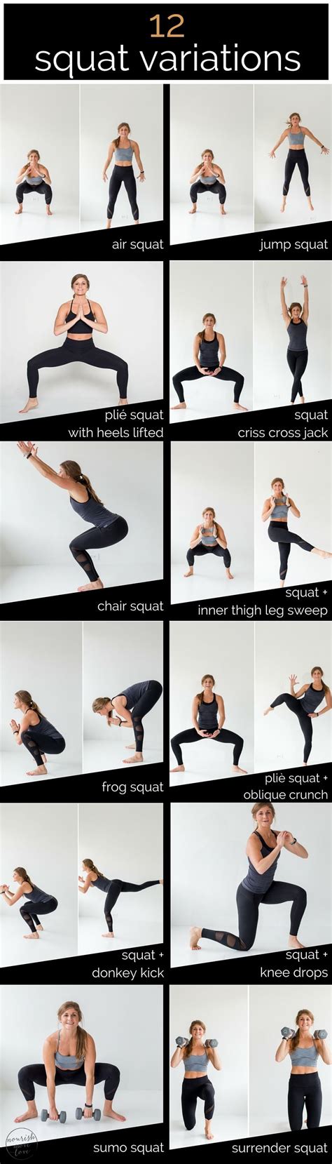 12 Squat Variations Lower Body Amrap Workout Fitness Body Amrap Workout Workout